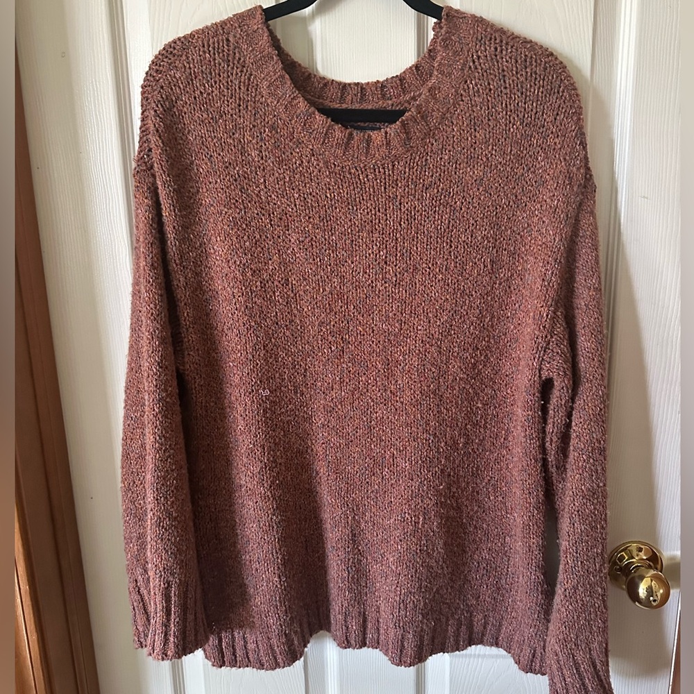 American Eagle multicolor sweater with zipper sleeves